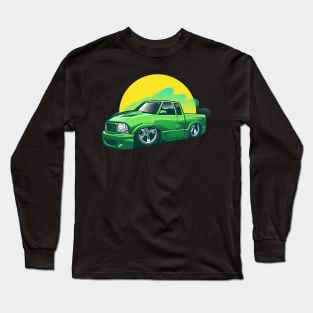 Lowered Green Truck Long Sleeve T-Shirt